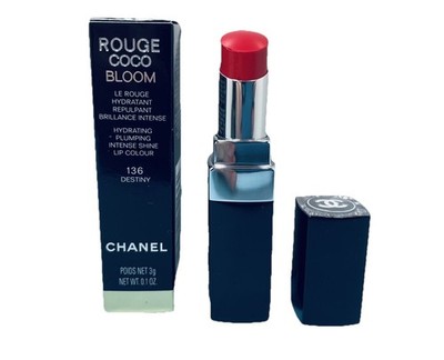 Chanel Rouge Coco Bloom Hydrating Plumping Lipstick 136 Destiny Sunny Red Lip AU