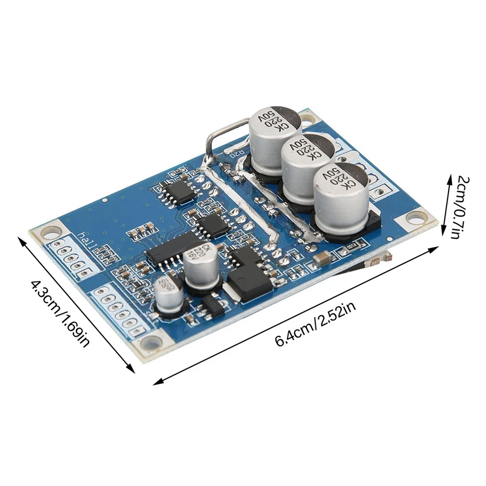 DC 12V-36V 15A 500W Brushless - Motor Controller Hall BLDC Treiberplatine DE - Bild 4 von 4