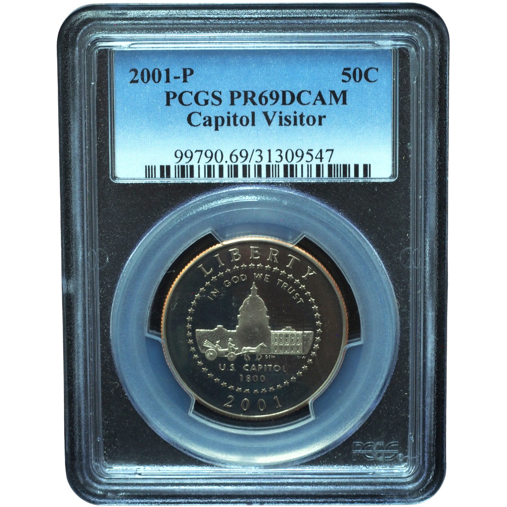 2001-P Capitol Visitor Half Dollar PCGS PR69DCAM *JE