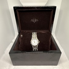 Bulova Accutron White Dial Two-tone SS Women's Watch 28M08 w/Box Pre Owned