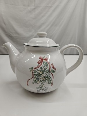 Corelle Coordinates Callaway Holiday 1 Quart Teapot Stoneware with Box 6022243