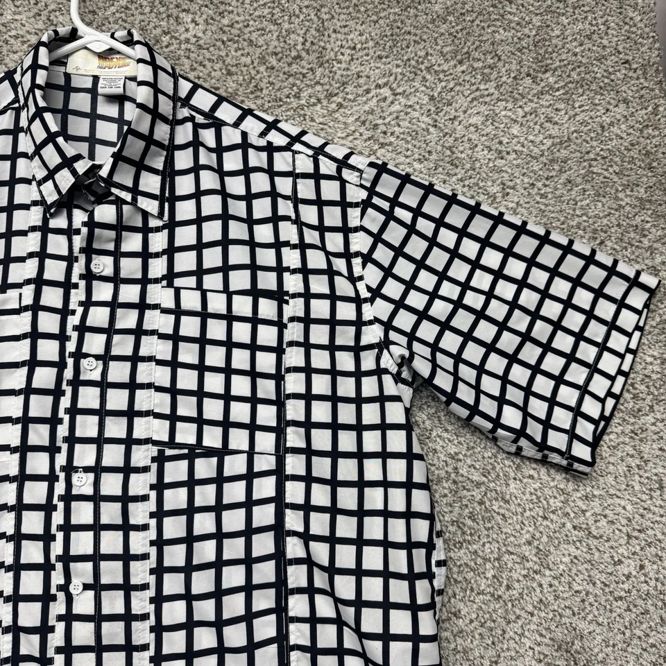 Universal Studios Regreso al Futuro Marty McFly Escocesa Disfraz Camisa L Foto 3 de 4