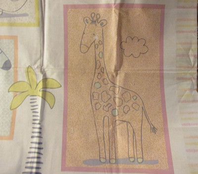 30''x 44'' wide Fabric Quilt Safari Sunrise Diane Eichier Studio Elepahant Giraffe