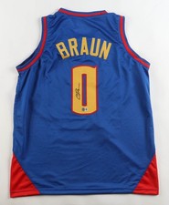 Christian Braun Signed Denver Nuggets Mile High City Jersey (Beckett) 2023 Champ