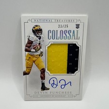 2015 Panini National Treasures Collegiate Devin Funchess Auto Patch RC #311 /99