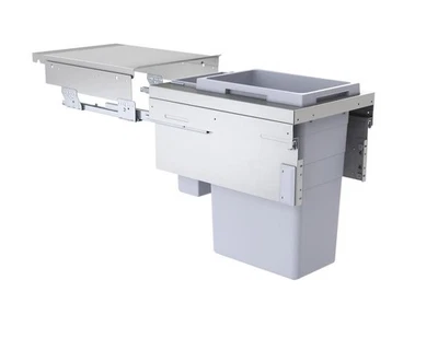 Hailo Euro Cargo 3619421 Abfallammler Mülleimer Abfalleimer Abfallsystem hellgra - Bild 1 von 4