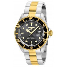 Invicta Men's Pro Diver Grey Dial Two Tone Stainless Steel Watch NEW 22057