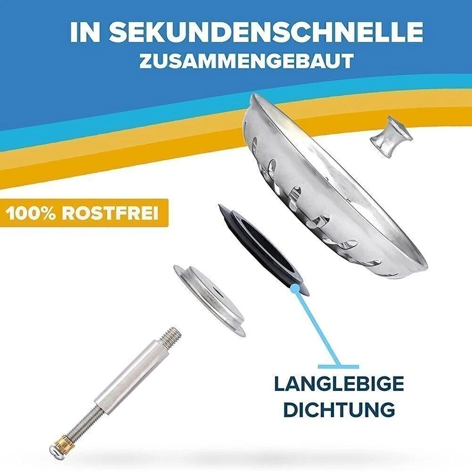 Für Blanco Ersatz Küchenspüle Siebkörbchen Siebkorb Ablaufstopfen 79mm DE - Bild 4 von 4