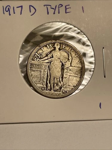 Quarter 1917 D type 1