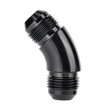 Male to Male One Piece Full Flow Swivel Coupler Union Fitting 10AN 45 Degree