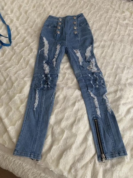 Women Balmain Jeans Navy 26 / S