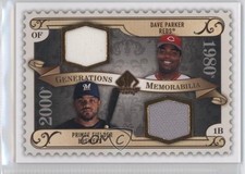 2009 SP Legendary Cuts Generations Memorabilia Dave Parker Prince Fielder 0v1