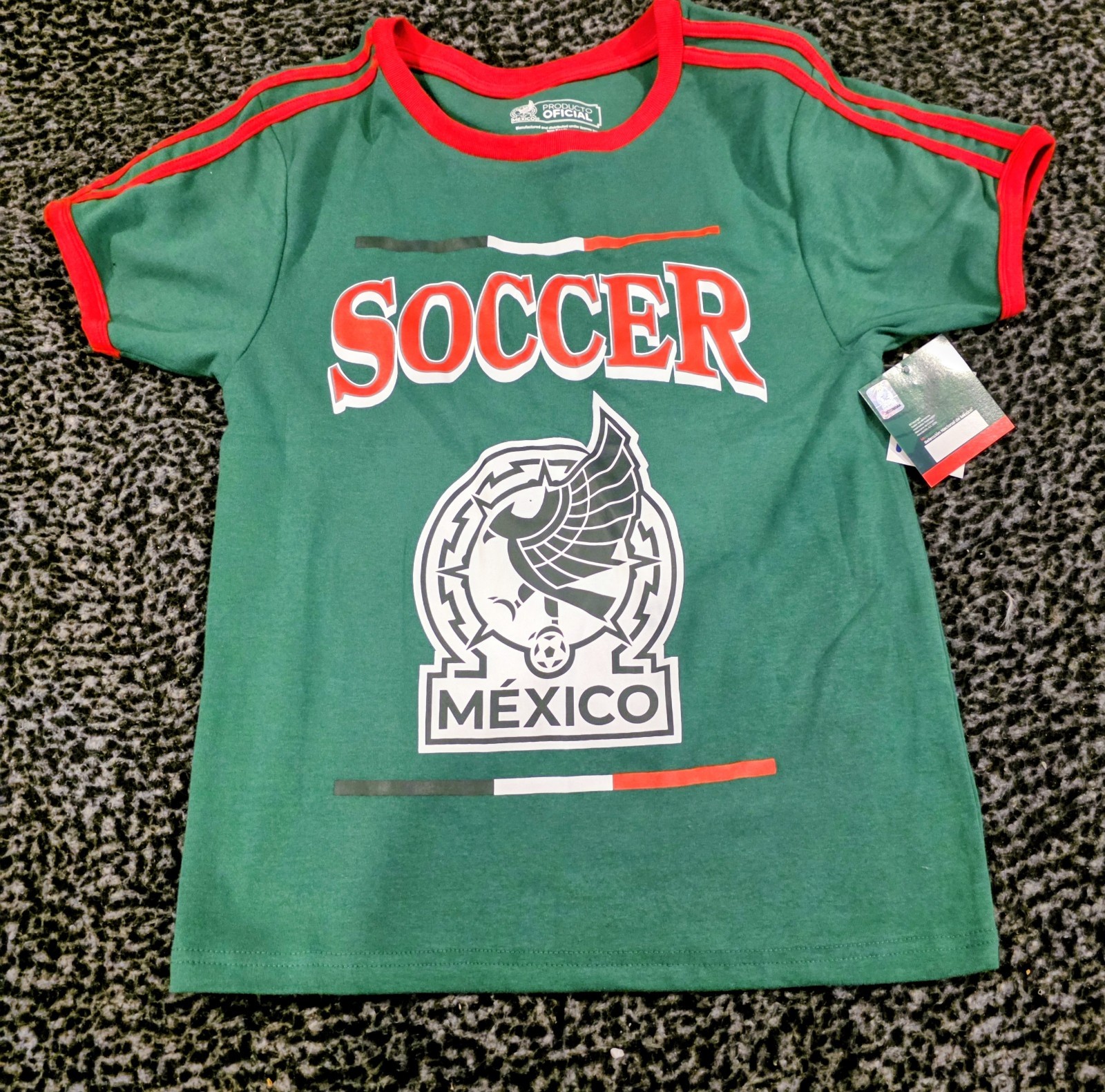 Mexico Women's Soccer Jersey Size L Official Product Green Shirt Short Sleeve