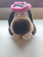 Vintage RUSS Berrie 7" Plush Stuffed Animal Dog RUPERT 761 Purple Hat Tie
