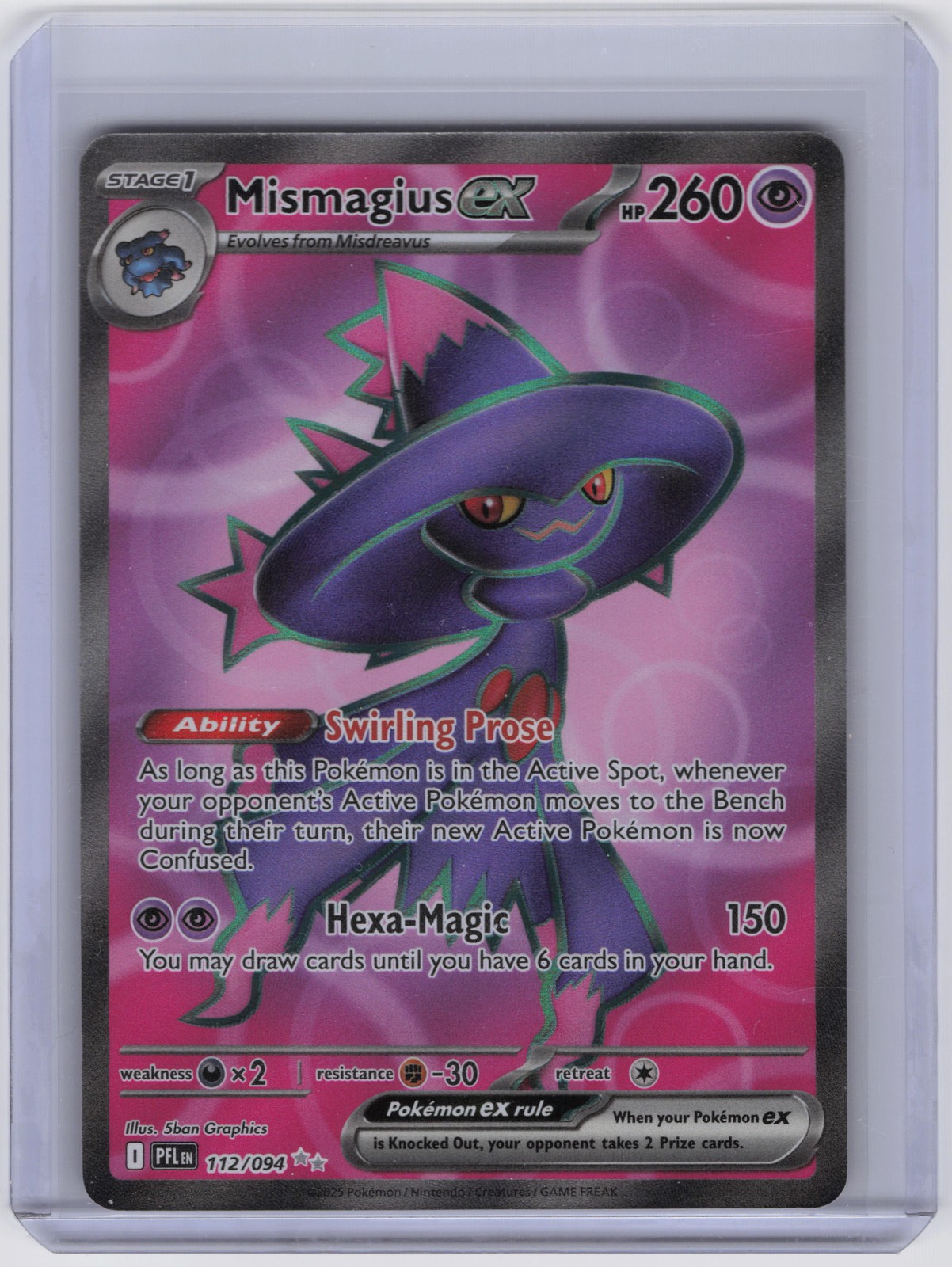 Mismagius ex Ultra Rare ME02: Phantasmal Flames 112/094 NM