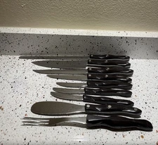 Cutco 9pc Brown Knife Set 1728,1768,1724,1726,1729,1721,1759 (3)