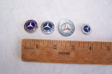 4 Vintage Mercedes-Benz Lapel Enamel Pins West Germany Heinz Schmidt Ludenscheid