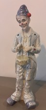 A vintage porcelain clown figurine from The Leonardo Collection 25cm Tall
