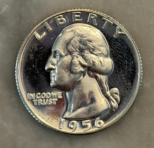 1956-P Washington Quarter Proof - 90% Silver