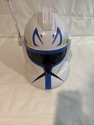 Captiain Rex electronic Talking Helmet Star Wars Clone Wars WORKS!