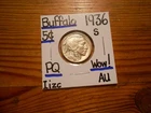 1936S Buffalo Nickel AU BLAZER!!!!! PQ!!!!! WOW!!!!!