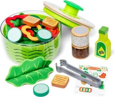 Melissa  Doug Salad Spinner Play Set, Pretend Play Food for Boys and Girls Ages