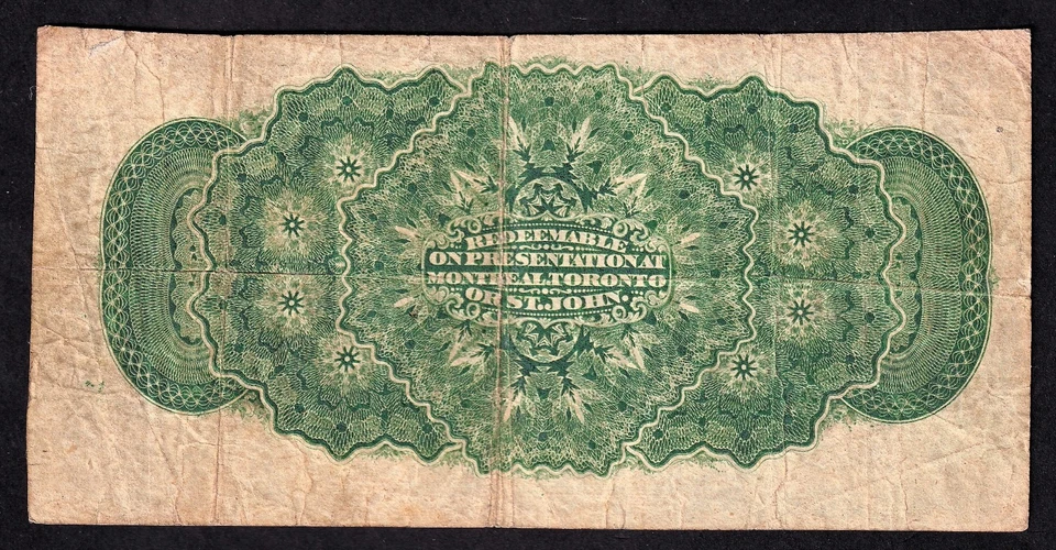 Dominion Of Canada 1870 25c Shinplaster Dickinson - Harington "B" - Image 2 of 2