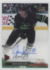 2022-23 Upper Deck Clear Cut Rookies Exclusives 41/65 Fredrik Karlstrom Auto dk8