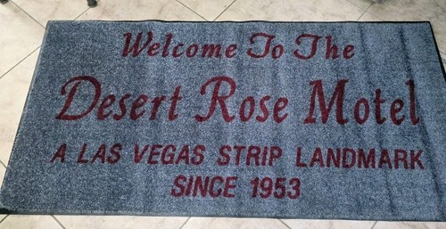 Desert Rose Motel Las Vegas Welcome Mat 68x34"