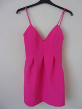New Zara Bright Pink Short Full Dress Size: S - Read Mark