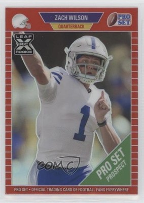 2021 Leaf Pro Set Metal Red Rainbow 38/75 Zach Wilson #99 Rookie RC 6er