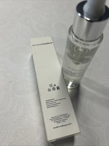 Suero rejuvenecedor de ácido hialurónico StudioMakeup 1 fl oz NUEVO suero facial - Imagen 4 de 6