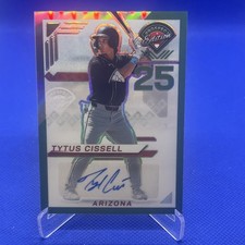 2025 Panini Prospect Edition Tytus Cissell Green Prizm Auto