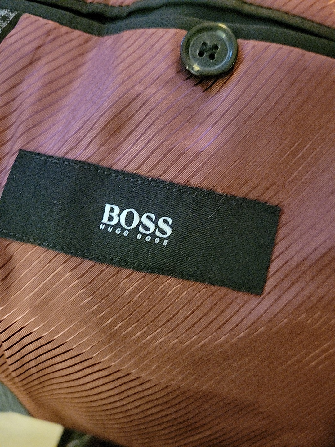 Hugo Boss James 2 Schurwolle Virgin Wool Plaid Blazer Mens Sz 42L Gray Black thumbnail 8