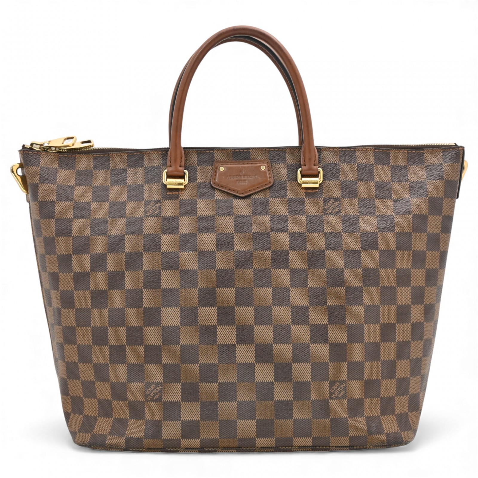 LOUIS VUITTON Damier Belmont Tote Bag Brown lv4473er