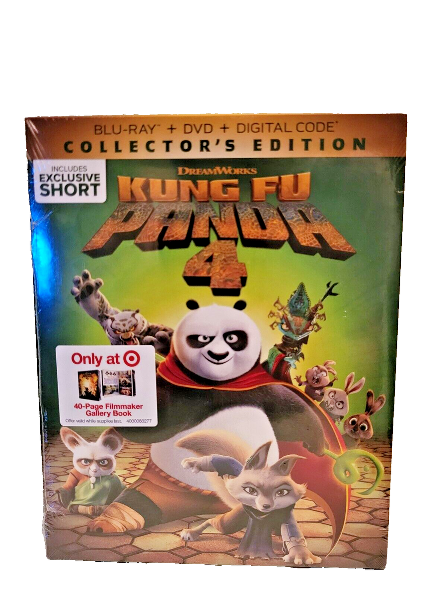 KUNG FU PANDA 4 Blu-Ray + DVD TARGET EXCLUSIVE (Factory