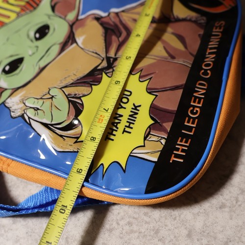 Star Wars The Mandalorian Kids Backpack, Orange & Blue - Picture 4 of 5
