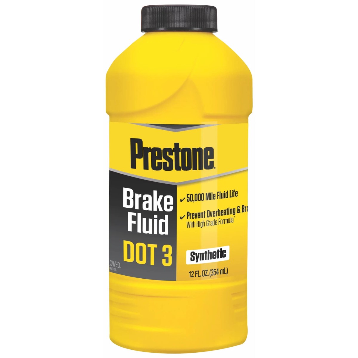 Prestone Synthetic Hi Temp DOT Brake Fluid, 12OZ