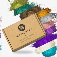 Gemstone Glow: Artistic Mica Magic - 100g Epoxy Pigment Set