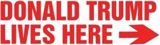 Donald Trump Lives Here Red Self Ink Stock Stamp Trodat 4912