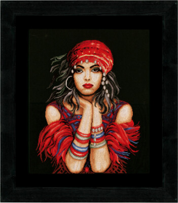 Lanarte Z�hlte Kreuzstich-Kit: Gypsy Girl (Aida, B)