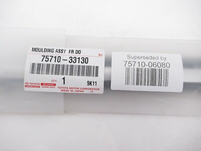 Genuine OEM Toyota 75710-06080 Passenger Front Belt Molding Sweep