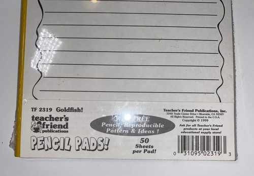 Goldfish and Fish Bowl Notepad (Teacher's Friend Publications, 1999) 50 Sheets - Picture 7 of 12