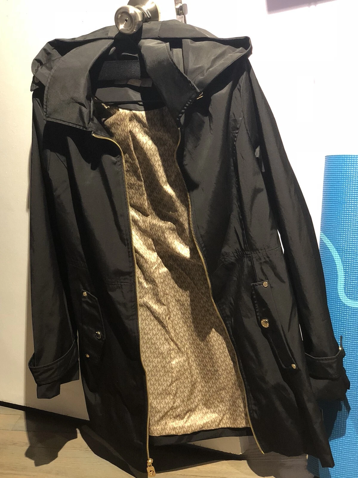 Michael Kors Autunno Inverno Donna Impermeabile Cappuccio Leggero Trench Impermeabile Impermeabile Impermeabile S