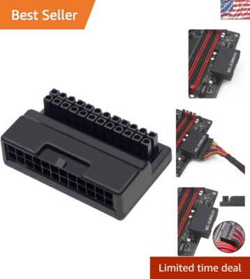 Space-Saving 90 Degree ATX 24Pin Power Adapter for Limited Chassis Height