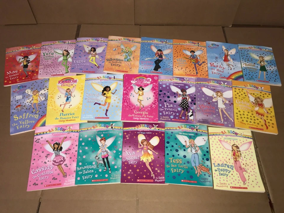 LOT OF 10 RAINBOW MAGIC FAIRIES Children's Kids Chapters BOOKS RANDOM MIX - Image 2 of 2