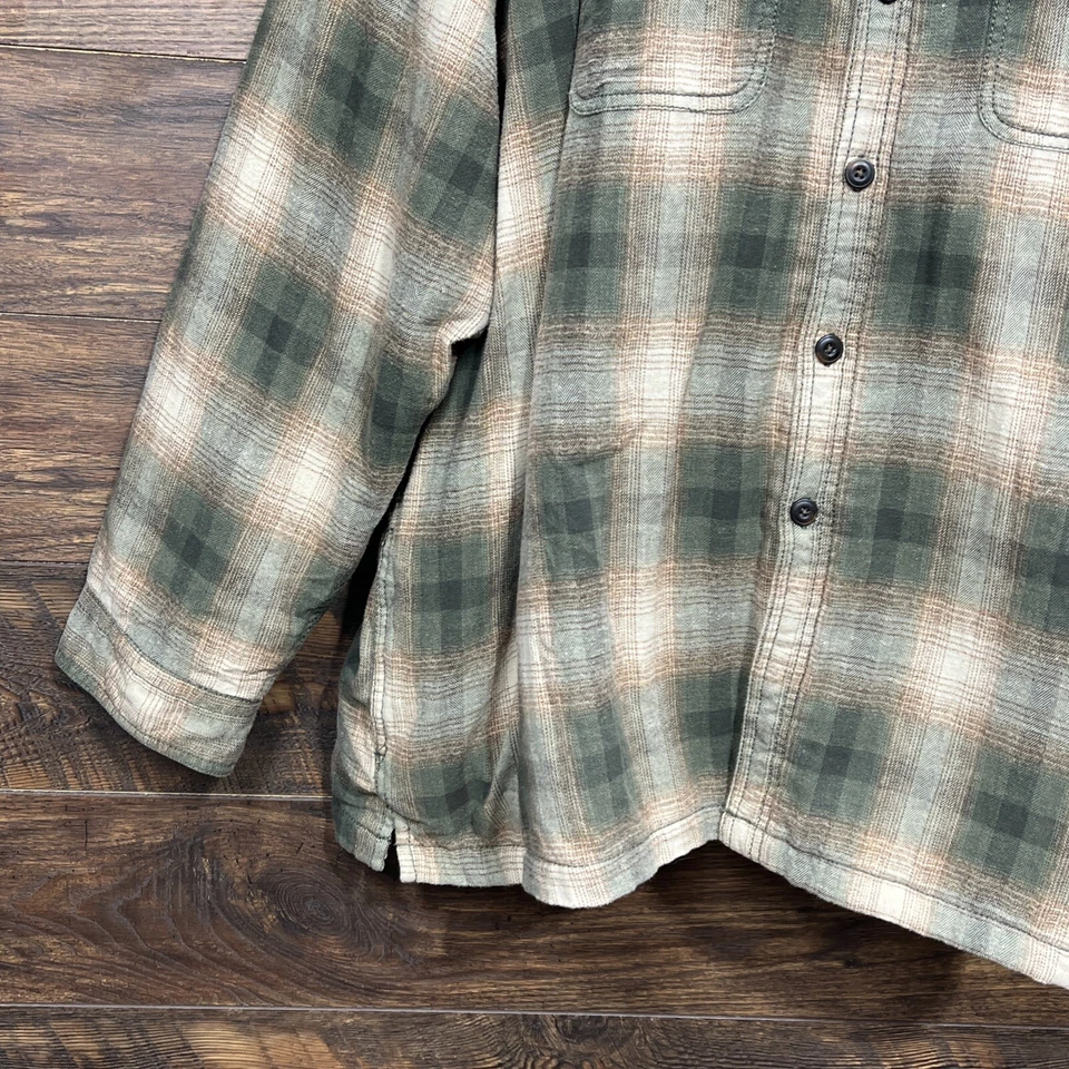 Arrow Blue Jeans CO Workwear Quilt Lined Flannel Shirt Jacket Brown Men’s 3XL - Image 3 of 4