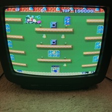 Sanyo DS13630 13 Inch CRT TV Retro Gaming No Remote Tested Working Vintage 1997