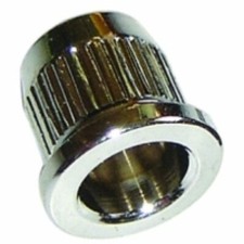 PARTSPLANET SET OF 6 ELECTRIC GUITAR BRIDGE STRING BUSHINGS - CHROME -
