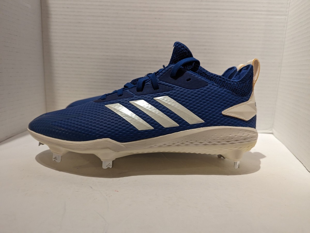 Mens Adidas Adizero Afterburner V Metal Baseball Shoes Blue CG5212